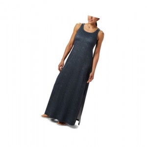 Columbia PFG Freezer Maxi Elbise Kadın Siyah | 62745-JFPG