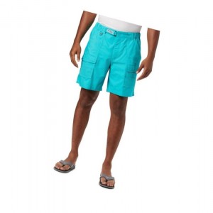 Columbia PFG Half Moon III Şort Erkek Açık Turkuaz | 62043-DASE