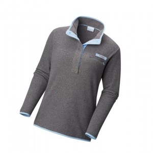 Columbia PFG Harborside Fleece Plus Size Sweatshirt Kadın Gri | 50319-IQJZ
