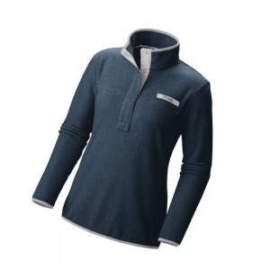 Columbia PFG Harborside Fleece Sweatshirt Kadın Lacivert Beyaz | 47186-ZLUB