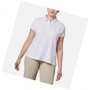 Columbia PFG Innisfree Short Sleeve Plus Size Polo Gömlek Kadın Beyaz | 71954-WQUI