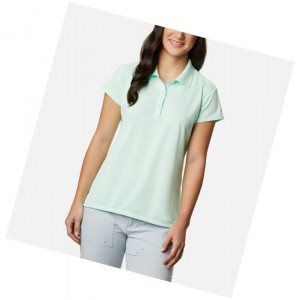 Columbia PFG Innisfree Short Sleeve Polo Gömlek Kadın Açık Nane | 39460-RGUW