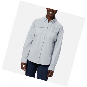 Columbia PFG Lo Drag Long Sleeve Gömlek Kadın Gri | 72931-CTZO
