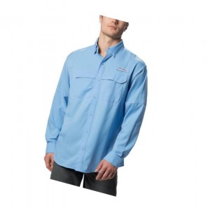 Columbia PFG Low Drag Offshore Long Sleeve Gömlek Erkek Beyaz | 40167-HXPT