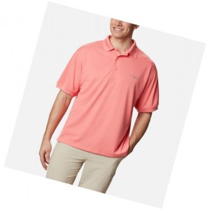 Columbia PFG Perfect Cast Big Polo Gömlek Erkek Pembe | 62934-UDJR