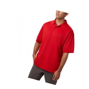 Columbia PFG Perfect Cast Polo Gömlek Erkek Kırmızı | 73061-FWQI