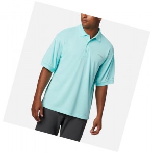Columbia PFG Perfect Cast Polo Gömlek Erkek Açık Mavi | 65041-HKTE