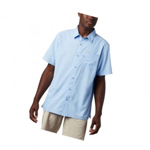 Columbia PFG Slack Tide Camp Big Gömlek Erkek Mavi | 76104-JVEH