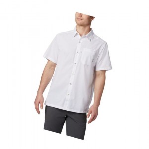 Columbia PFG Slack Tide Camp Big Gömlek Erkek Beyaz | 45618-PBUA