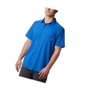 Columbia PFG Slack Tide Camp Gömlek Erkek Mavi | 43068-NZTF