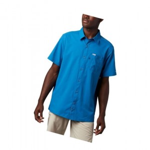 Columbia PFG Slack Tide Camp Gömlek Erkek Mavi | 21367-ZDQB
