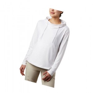 Columbia PFG Slack Water Knit Kapşonlu Kadın Beyaz | 69524-UZYS
