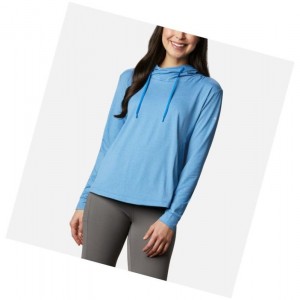 Columbia PFG Slack Water Knit Kapşonlu Kadın Mavi Mavi | 36412-DOPK