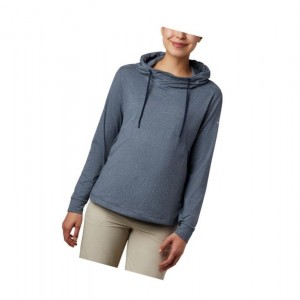 Columbia PFG Slack Water Knit Kapşonlu Kadın Lacivert | 34219-ZOAW