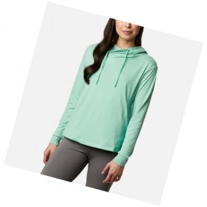 Columbia PFG Slack Water Knit Kapşonlu Kadın Yeşil | 28650-TZPL