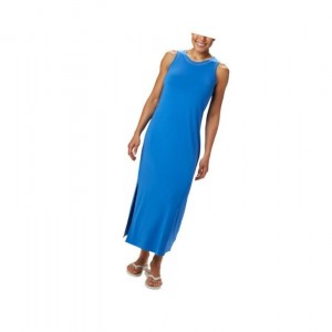 Columbia PFG Slack Water Knit Maxi Elbise Kadın Mavi | 70315-OQZP