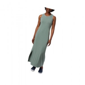 Columbia PFG Slack Water Knit Maxi Elbise Kadın Açık Yeşil | 16958-EUBG
