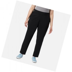 Columbia PFG Slack Water Woven Plus Size Pantolon Kadın Siyah | 68730-UWRY