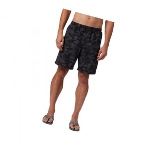 Columbia PFG Super Backcast Water Şort Erkek Siyah Camo | 27538-FHRJ