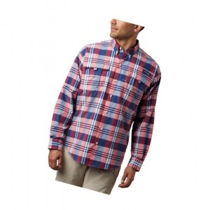Columbia PFG Super Bahama Long Sleeve Gömlek Erkek Koyu Gri Renkli | 70193-BMAU