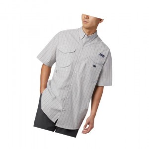 Columbia PFG Super Bonehead Classic Short Sleeve Gömlek Erkek Gri | 70581-HXOF