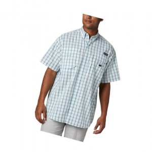 Columbia PFG Super Bonehead Classic Short Sleeve Gömlek Erkek Lacivert | 12386-AIXQ
