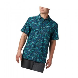 Columbia PFG Super Slack Tide Camp Tall Gömlek Erkek Lacivert | 45726-HLFM