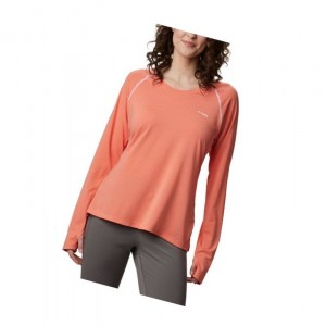 Columbia PFG Tamiami Heather Knit Long Sleeve Sweatshirt Kadın Beyaz | 21584-PARV