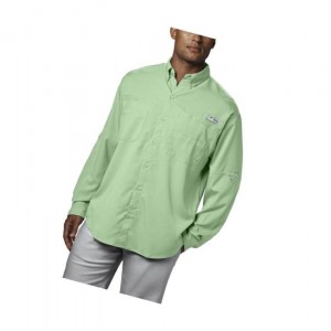 Columbia PFG Tamiami II Long Sleeve Big Gömlek Erkek Yeşil | 59076-OSZR
