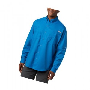 Columbia PFG Tamiami II Long Sleeve Gömlek Erkek Mavi | 57290-PFBC