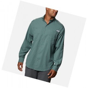 Columbia PFG Tamiami II Long Sleeve Gömlek Erkek Yeşil | 35892-TPNU