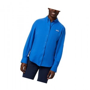 Columbia PFG Tamiami II Long Sleeve Gömlek Kadın Mavi | 21835-CETU