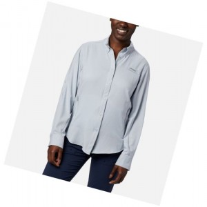 Columbia PFG Tamiami II Long Sleeve Gömlek Kadın Gri | 12830-HRZL