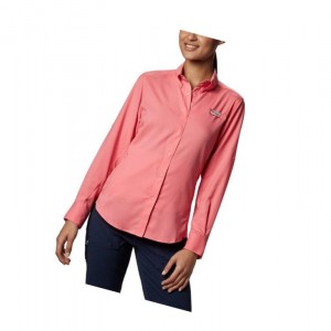 Columbia PFG Tamiami II Long Sleeve Gömlek Kadın Pembe | 85701-FHPU
