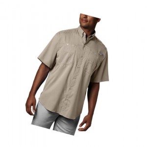 Columbia PFG Tamiami II Short Sleeve Big Gömlek Erkek Haki | 67325-YWBL