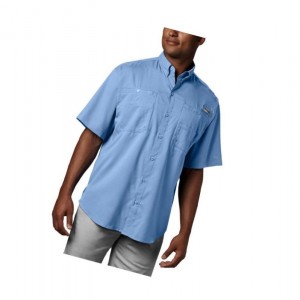 Columbia PFG Tamiami II Short Sleeve Big Gömlek Erkek Mavi | 04693-ZPHO