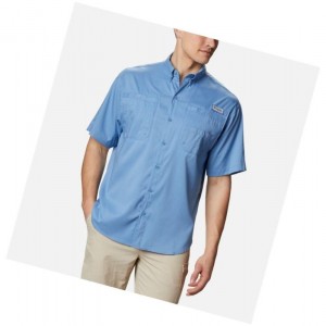 Columbia PFG Tamiami II Short Sleeve Gömlek Erkek Mavi | 83749-DBSK