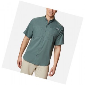 Columbia PFG Tamiami II Short Sleeve Gömlek Erkek Yeşil | 82416-PWGQ