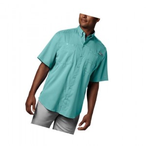 Columbia PFG Tamiami II Short Sleeve Gömlek Erkek Açık Mavi | 81396-PRLV
