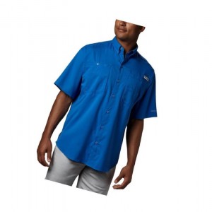 Columbia PFG Tamiami II Short Sleeve Gömlek Erkek Mavi | 68492-ZMHC