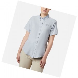Columbia PFG Tamiami II Short Sleeve Gömlek Kadın Gri | 85340-JXPD