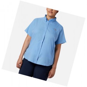 Columbia PFG Tamiami II Short Sleeve Plus Size Gömlek Kadın Beyaz | 72546-GAKB