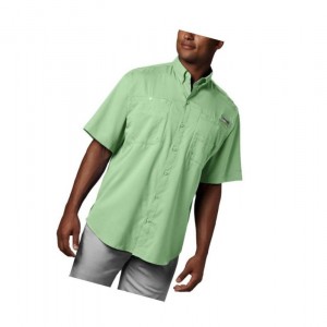 Columbia PFG Tamiami II Short Sleeve Tall Gömlek Erkek Yeşil | 68720-COUK