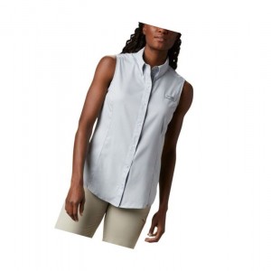 Columbia PFG Tamiami Sleeveless Gömlek Kadın Gri | 98701-JKWV