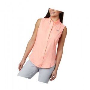 Columbia PFG Tamiami Sleeveless Gömlek Kadın Pembe | 18429-ADWH