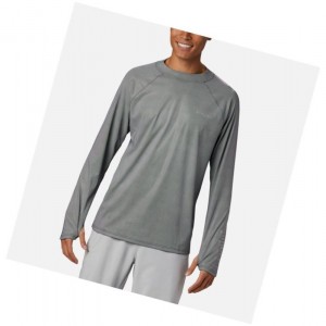 Columbia PFG Terminal Deflector Zero Mock Long Sleeve Sweatshirt Erkek Siyah | 76032-BDVW