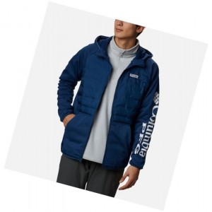 Columbia PFG Terminal Hybrid Insulated Kapşonlu Erkek Koyu Gri | 56274-LUXY
