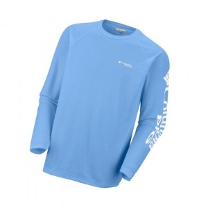 Columbia PFG Terminal Tackle Long Sleeve Sweatshirt Erkek Beyaz | 39782-FEJG
