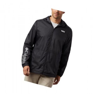 Columbia PFG Three Streams Windbreaker Mont Erkek Siyah | 39765-YLXW