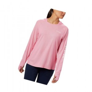 Columbia PFG Tidal Deflector Kapşonlu Kadın Pembe | 78594-DJSQ